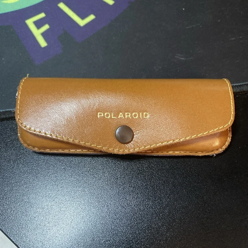 POLAROID Camera FILTER KIT Orange #4 Polarizing #2 Yellow #1 LEATHER CASE C3